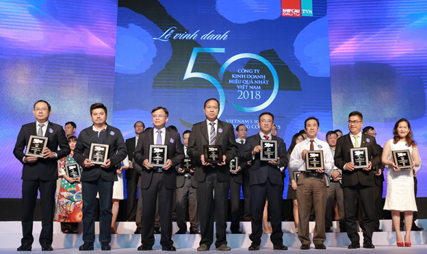 Tập đoàn Nam Long  đạt  “Top 50 Công ty kinh doanh hiệu quả nhất Việt Nam năm 2018"